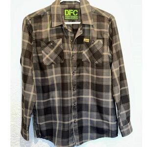 Dixxon Flannel Co DFC Youth Division Boys Plaid button up Shirt size xl 18 USA